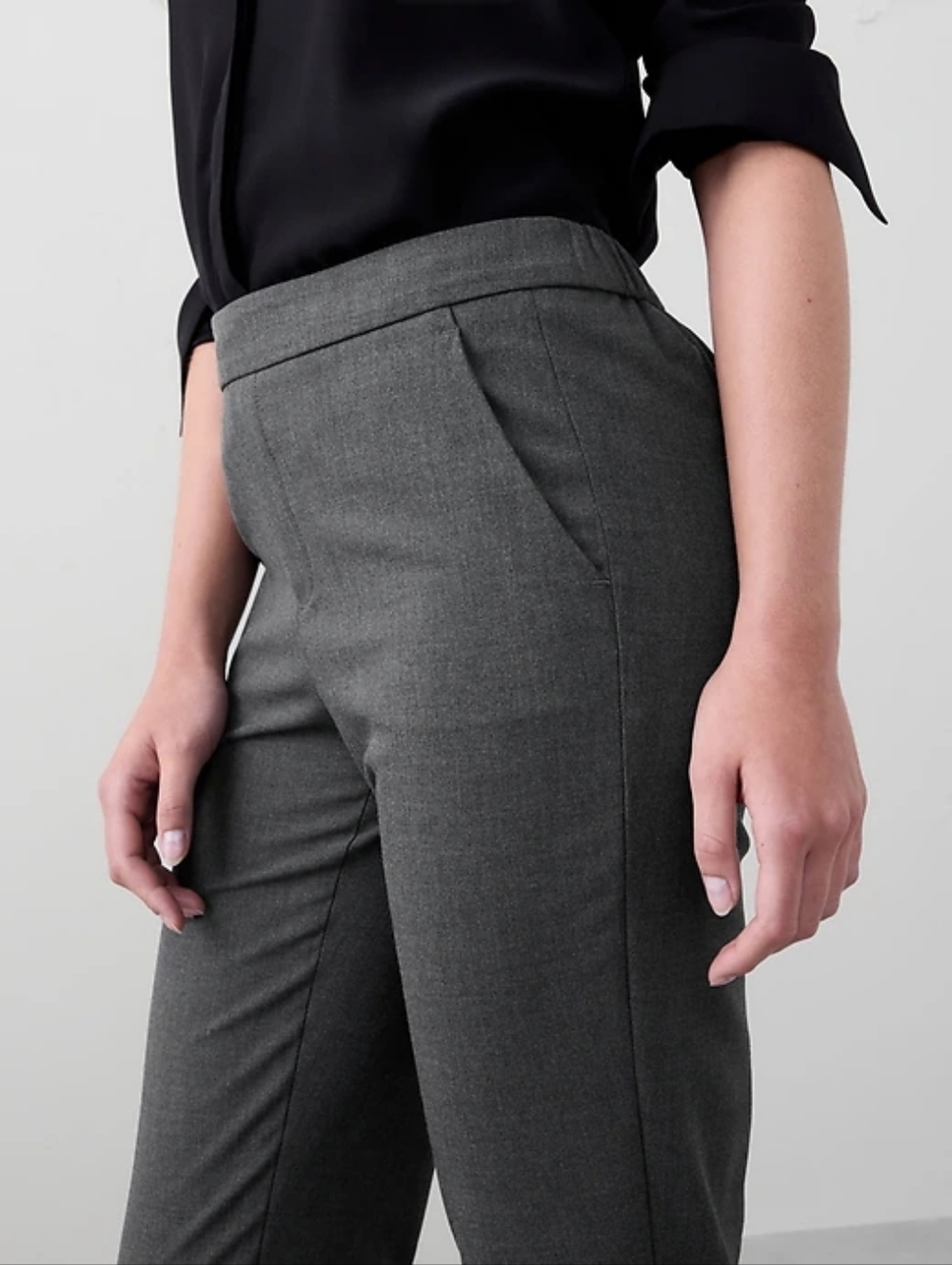 b - NWT BANANA REPUBLIC | $90 Hayden Tapered Pants - Picture 3 of 7